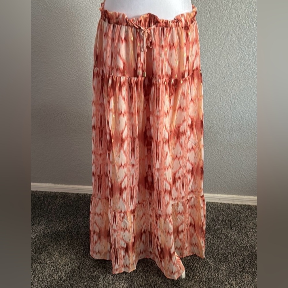 INC Bohemian Maxi SKIRT SIze Large. - Picture 2 of 6